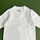 Viverano Organics Dove White Delicate Pointelle Baby Jumpsuit