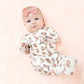 Angel Dear Bamboo 2 Way Zipper Ruffle Back Footie - Future Cowgirl