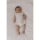 Luna and Luca Cable Knit Summer Romper - White