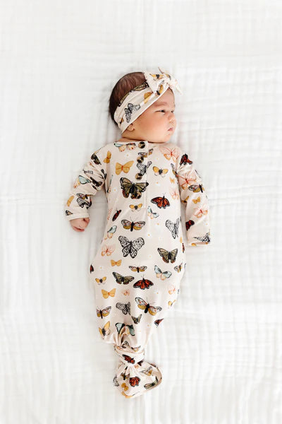 Lou Lou and Company Preemie Knotted Gown - Amelia
