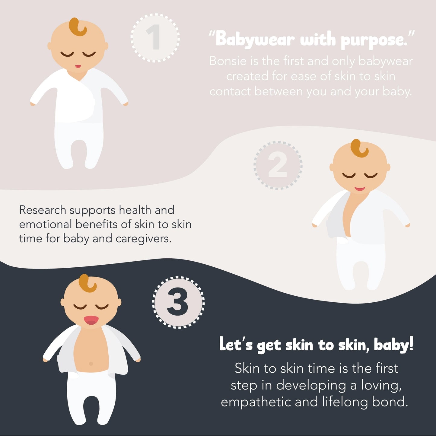 Bonsie Skin to Skin Babywear Footie - Berry Twist