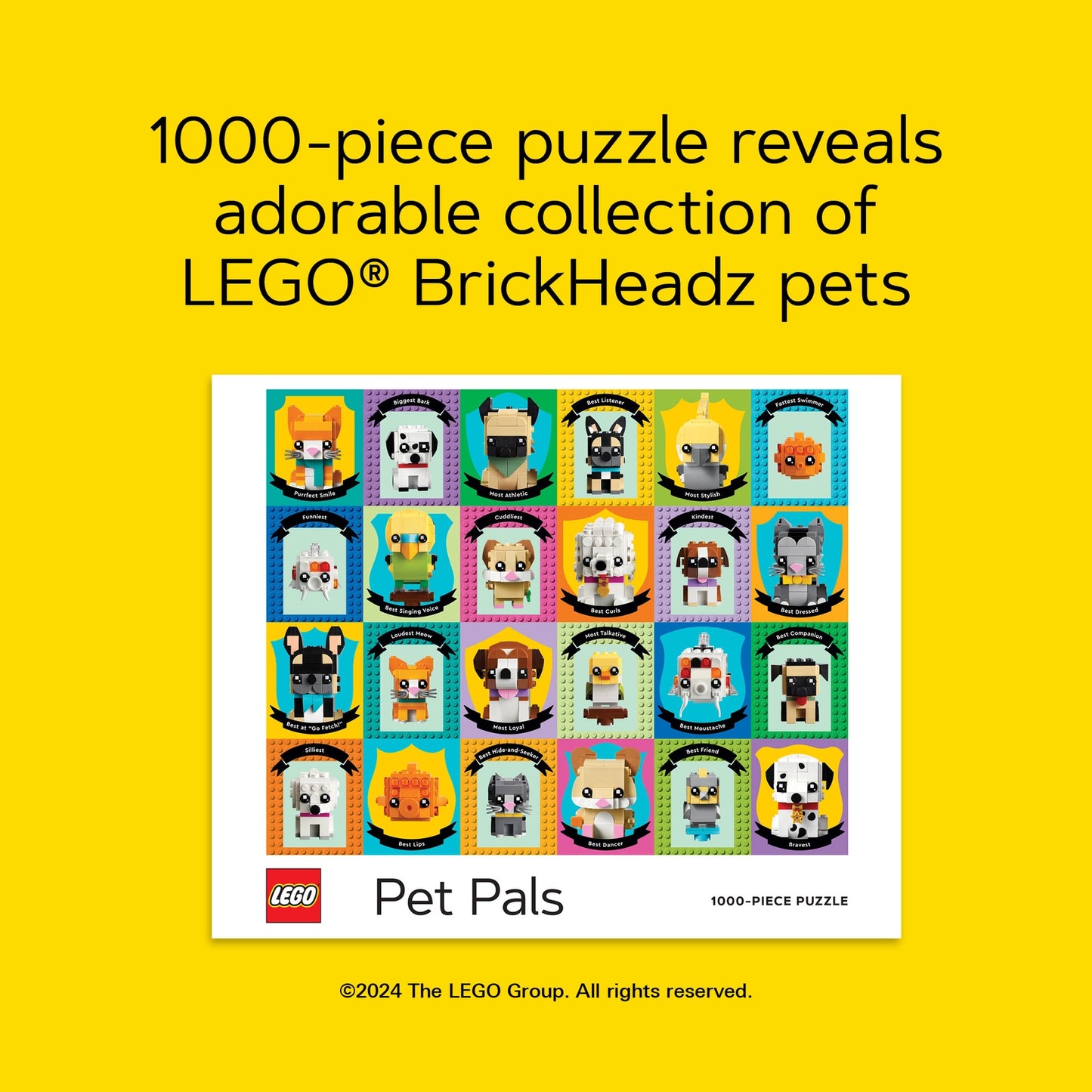 Chronicle Books Lego Pet Pals 1000-Piece Puzzle