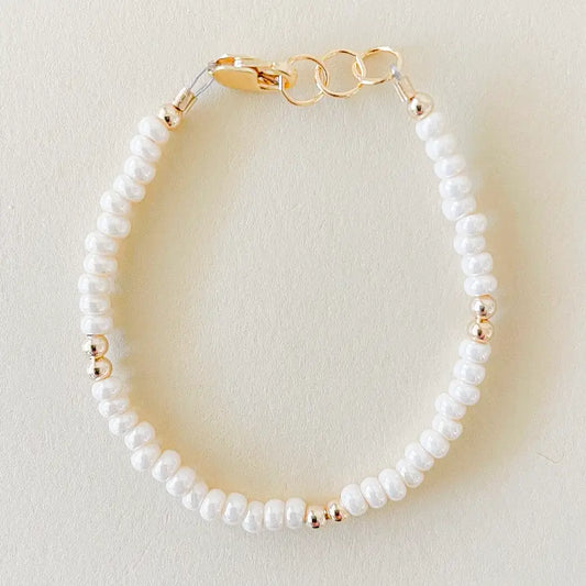 LittleLundsCo Baby Bracelet - Cream Layer