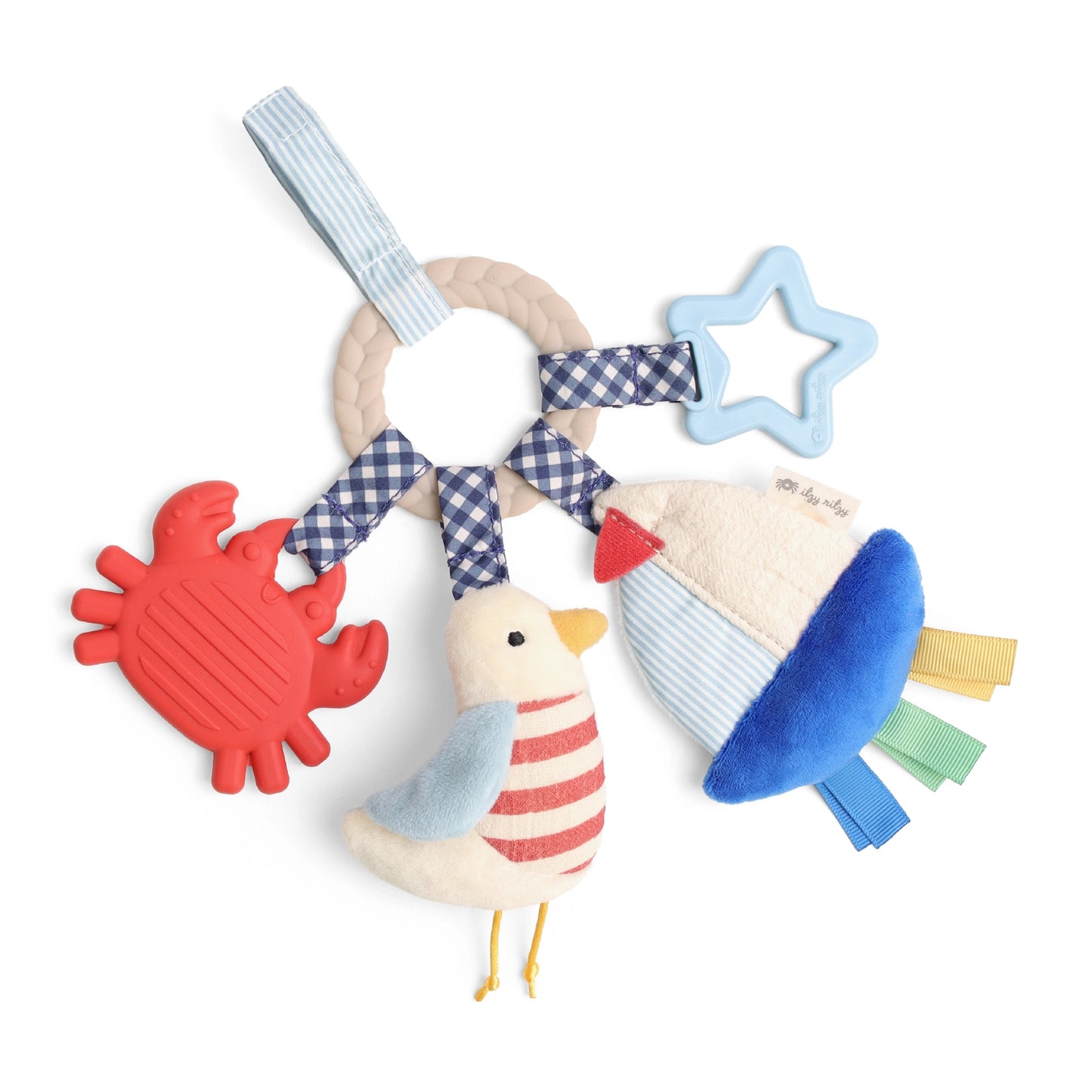 Itzy Ritzy Nautical Bitzy Busy Ring - Sea
