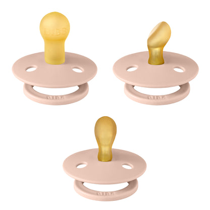 BIBS Try-It Collection 3 Pack - Size 1 (0-6M) - Blush