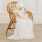 Miriia Eva Jane White Christening Baptism Blessing Gown Baby Girl