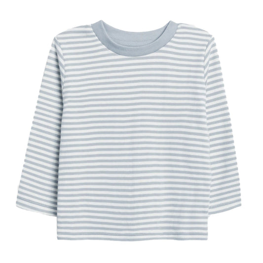 Colored Organics Turk Long Sleeve Crew - Mist Stripe