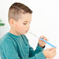 Little boy using Ryan and Rose Cutie Dose - Oral Liquid Dispenser - Lollipop