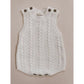 Luna and Luca Cable Knit Summer Romper - White