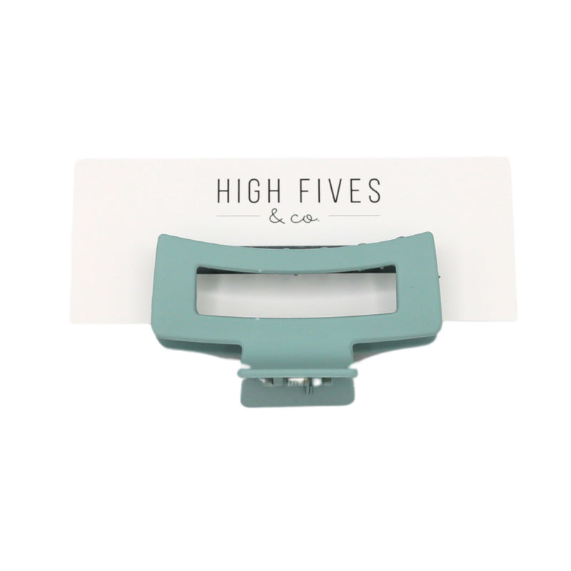 High Fives Women's Rectangle Claw Clip - Medium - Pastel Blue