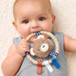 Itzy Ritzy Itzy Ring Pal - Taupe Bear