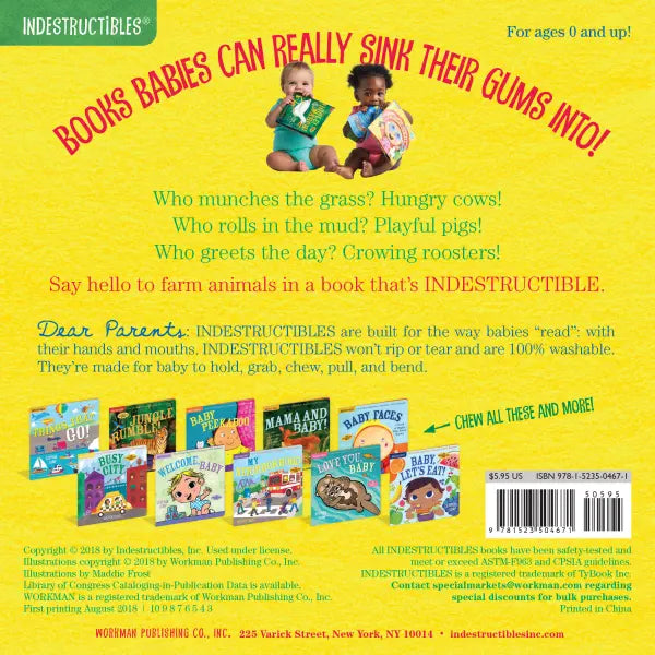 Hachette Book Group Indestructibles: Hello, Farm!