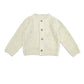 Viverano Organics Hello Wordy Chunky Knit Baby Cardigan Sweater