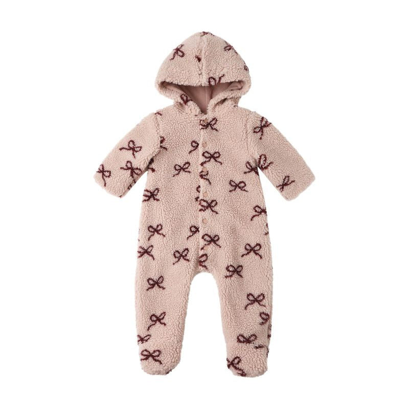 Rylee and Cru Fleece Jumpsuit - Bows