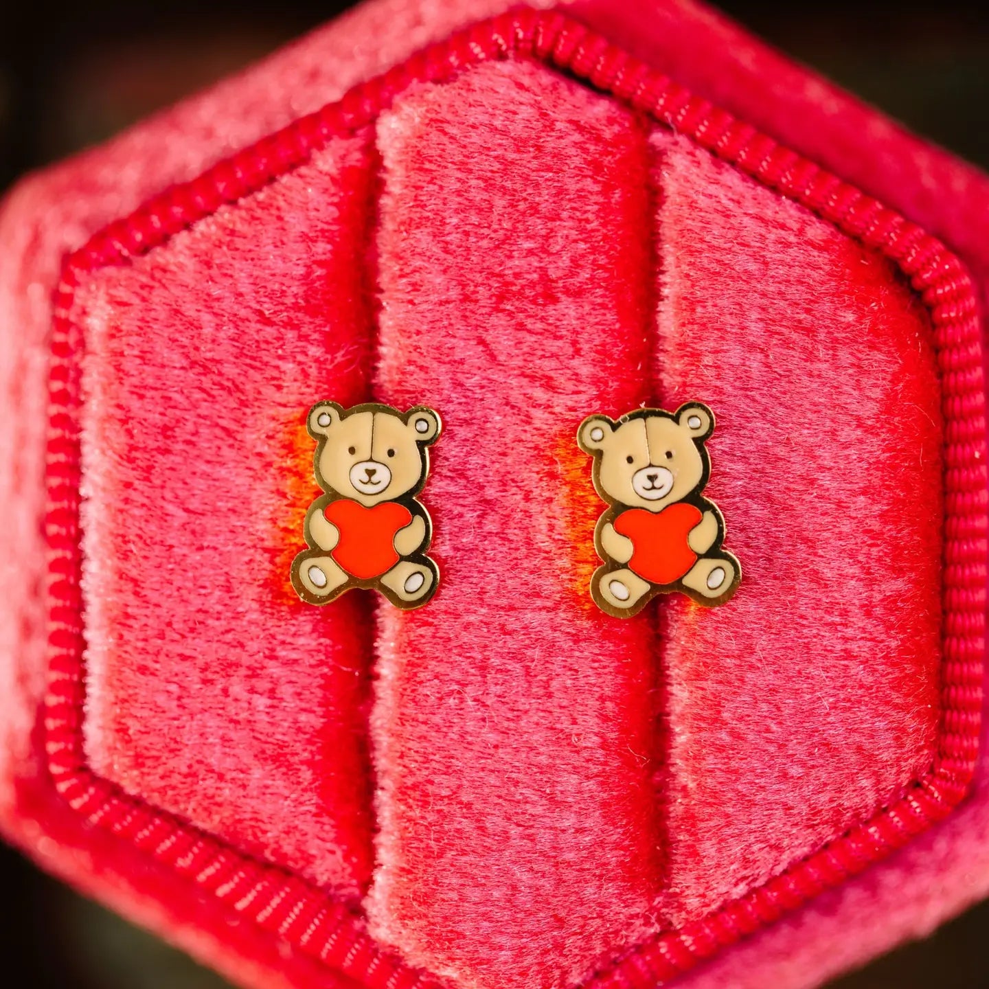 Pierced Co Teddy Bear Earrings