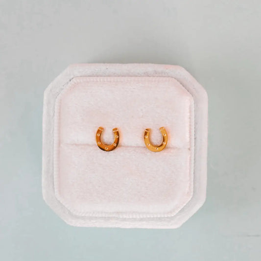 Pierced Co Lucky You Horseshoe Earrings