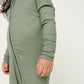 Copper Pearl Rib Knit Zip-up Footie - Clover