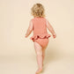 Lou Lou and Company Ruffle Tank + Bloomer Set - Rose