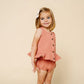 Lou Lou and Company Ruffle Tank + Bloomer Set - Rose