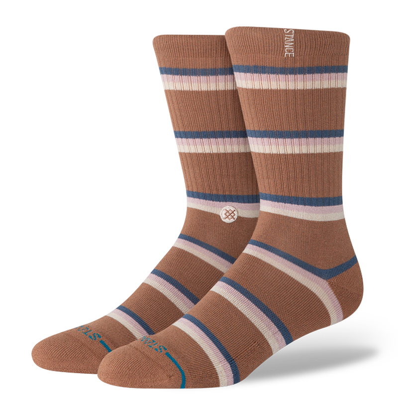 Stance Men's Butter Blend Crew Socks - Strata - Brown