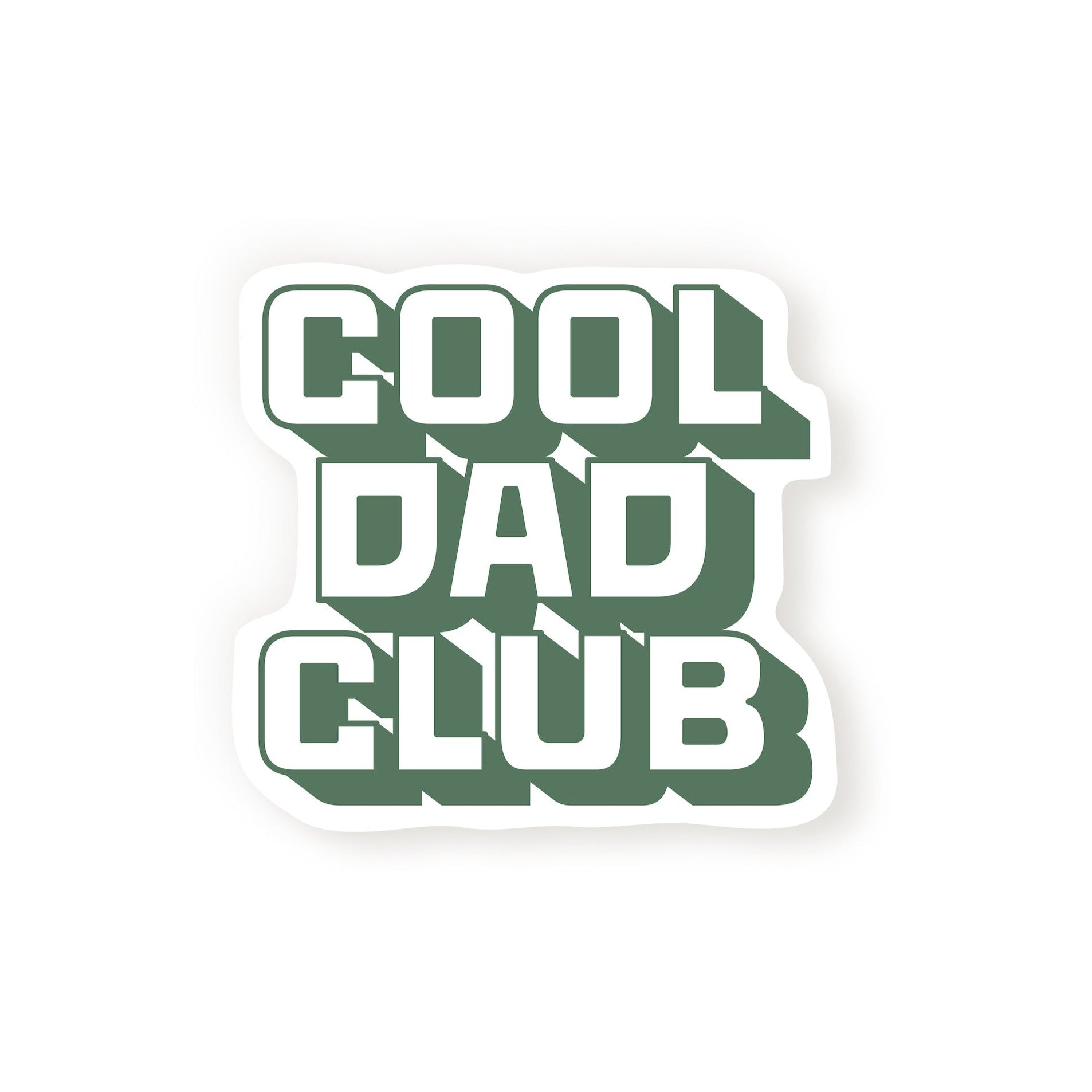 Cool Dad Club Sticker - Green