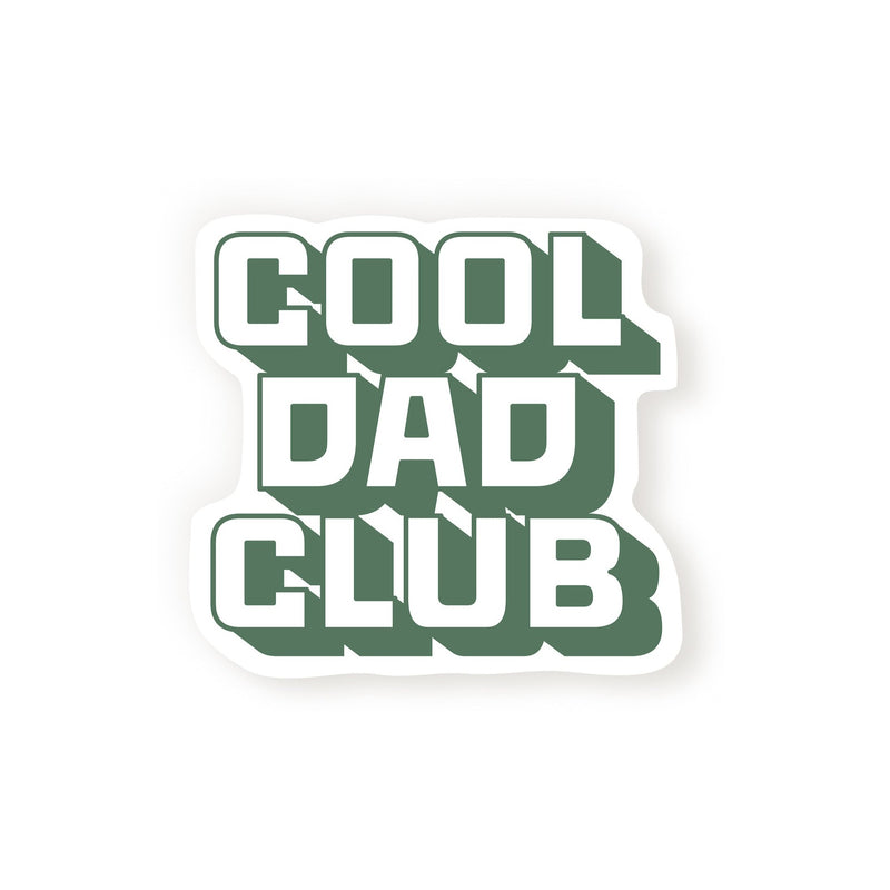Cool Dad Club Sticker - Green