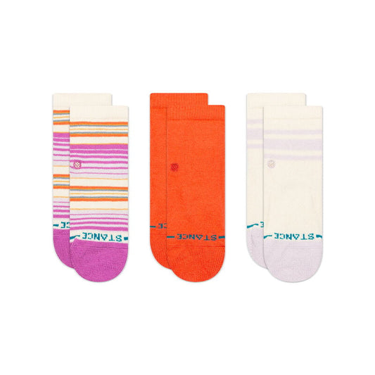 Stance Baby and Toddler Crew Socks - Rockford 3 Pack - Coral