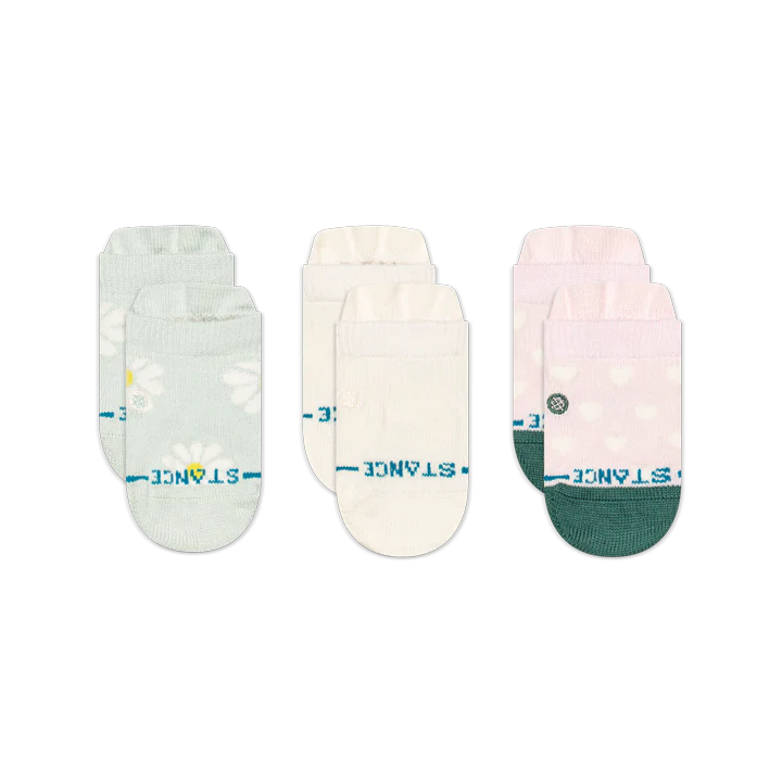 Stance Baby and Toddler Crew Socks 3 Pack - Daisies
