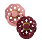 BIBS Boheme 2-Pack Pacifier Set - Dusty Pink / Elderberry - Size 2 (6-18M)