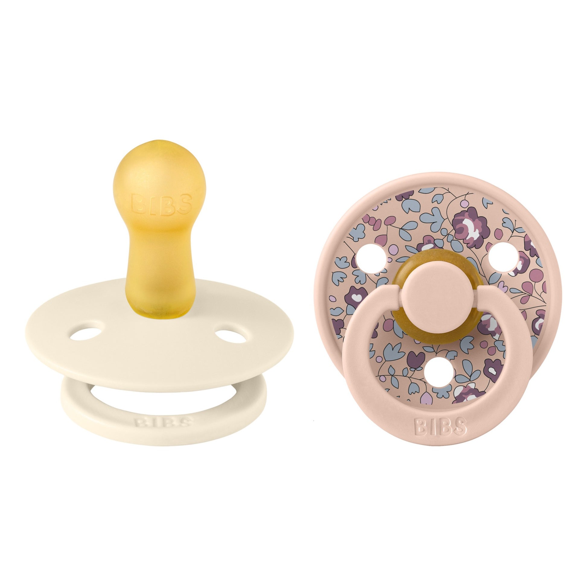 BIBS LIBERTY Colour 2-Pack Pacifier Set - Eloise - Blush Mix