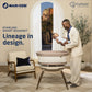Dad holds baby over Maxi-Cosi Starling Smart Bassinet - Natural Heritage