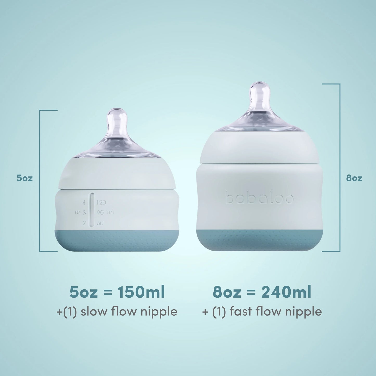 Babaloo Triple Pack 5oz Bottles - Bleu
