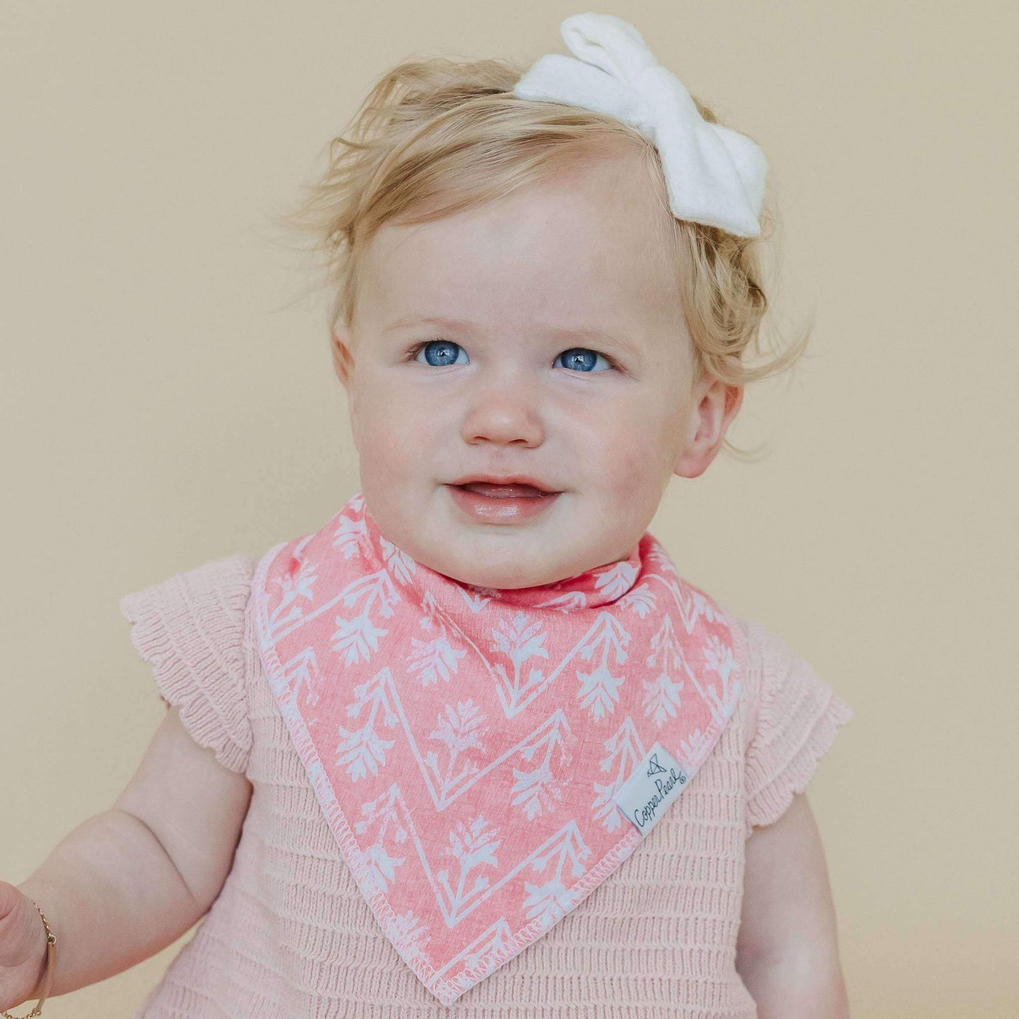 Copper Pearl Baby Bandana Bibs - Claire