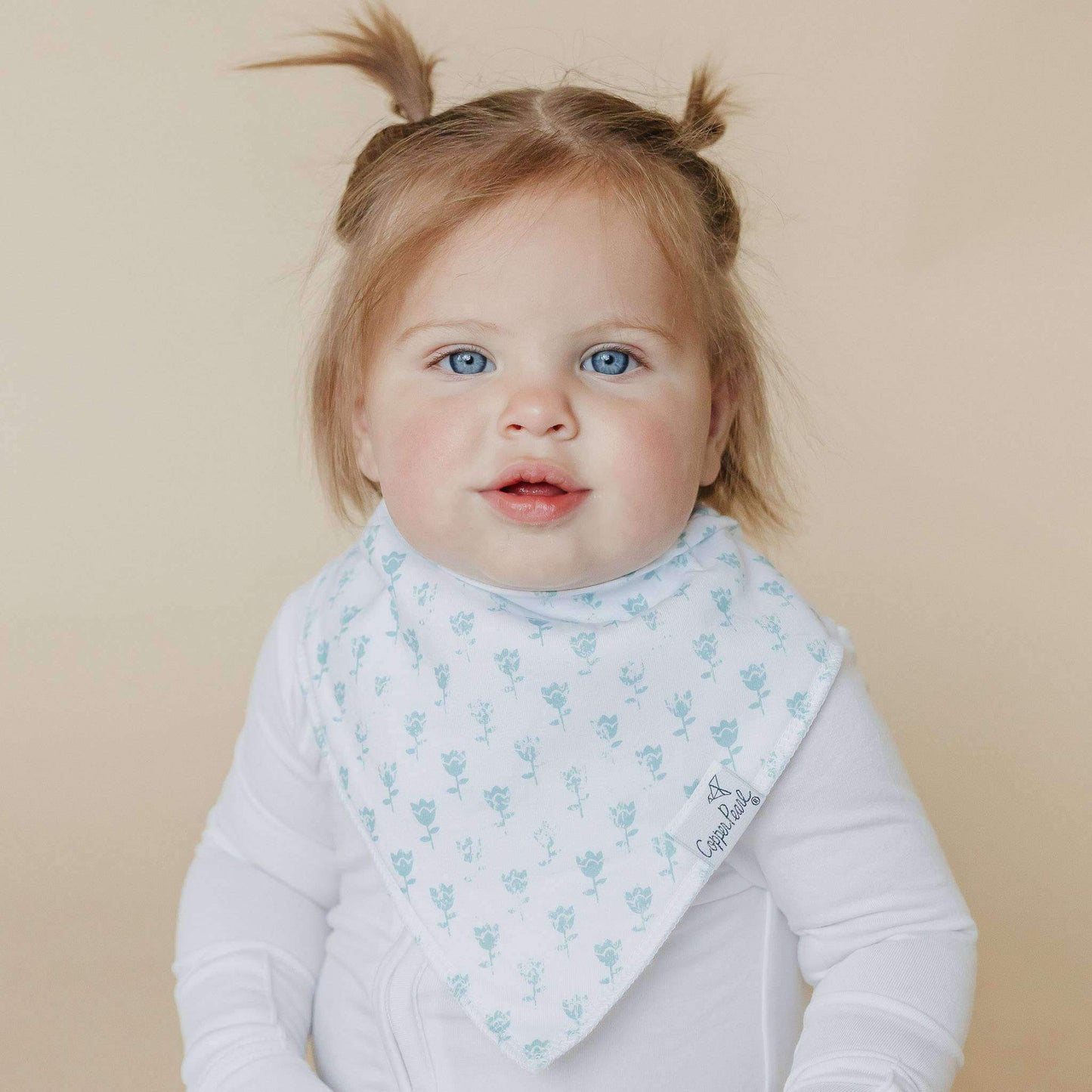 Copper Pearl Baby Bandana Bibs - Claire
