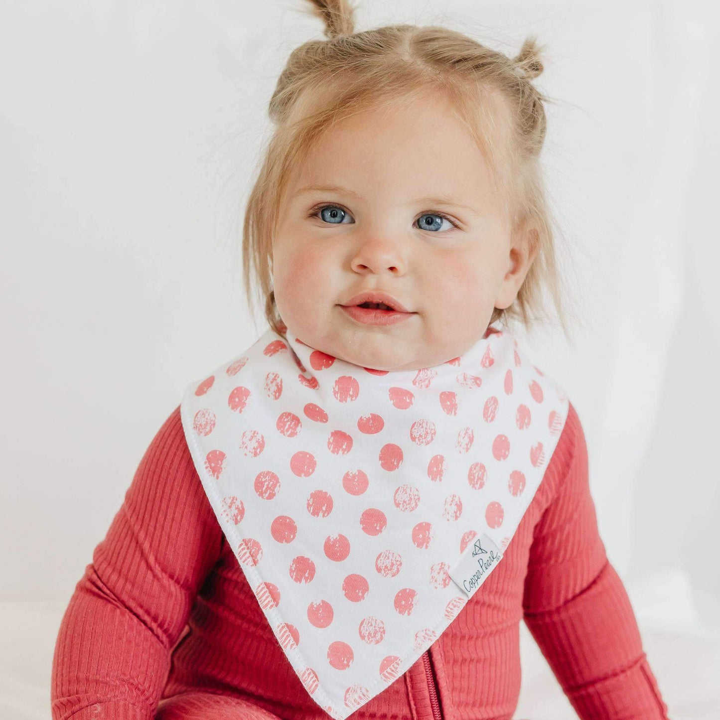 Copper Pearl Baby Bandana Bibs - Claire