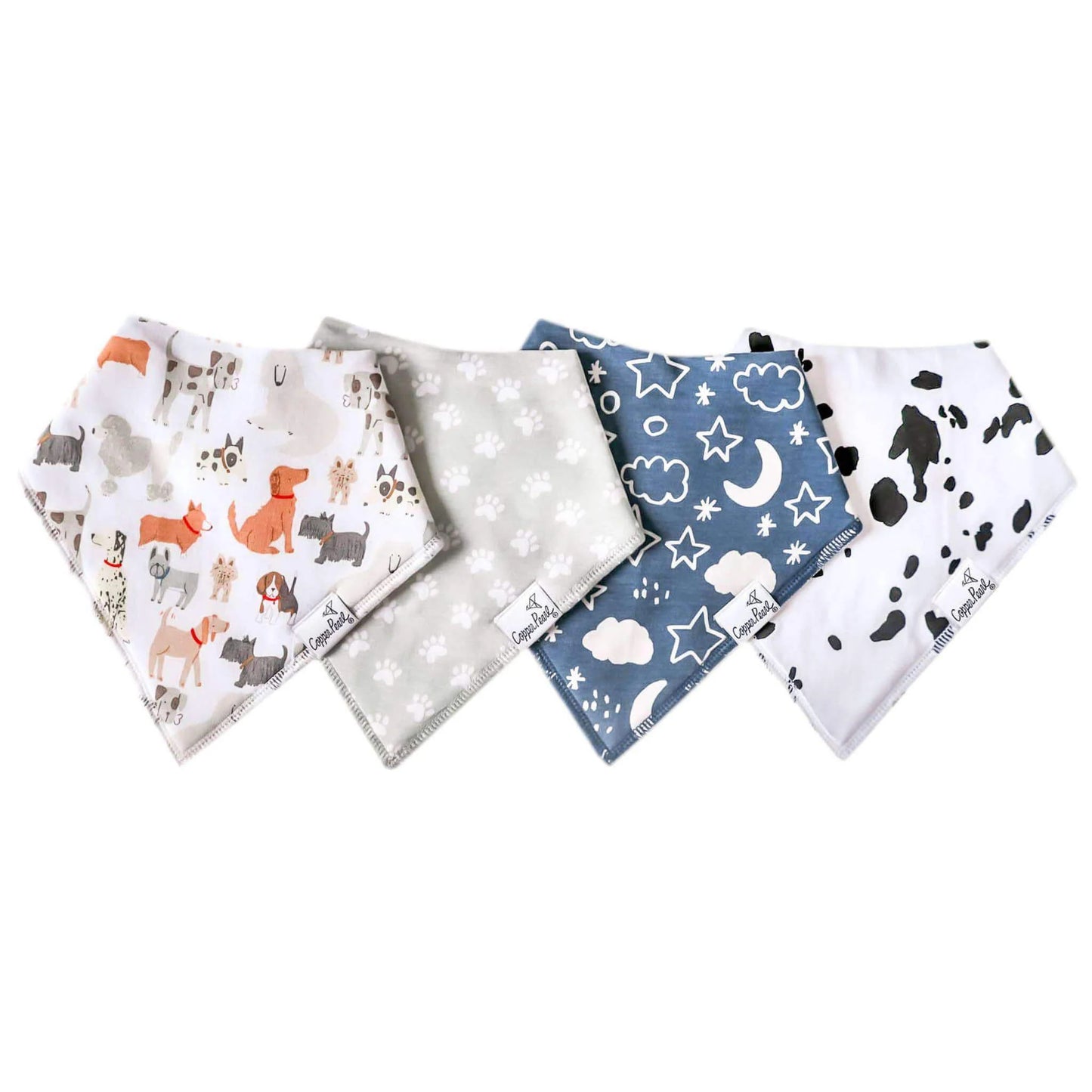 Copper Pearl Baby Bandana Bibs