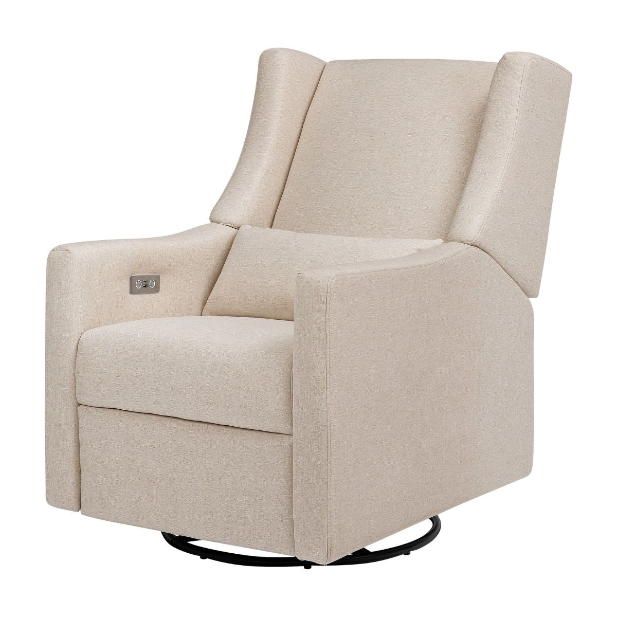 Babyletto Kiwi Glider Recliner with Electronic Control and USB - Performance Beach Eco-Weave