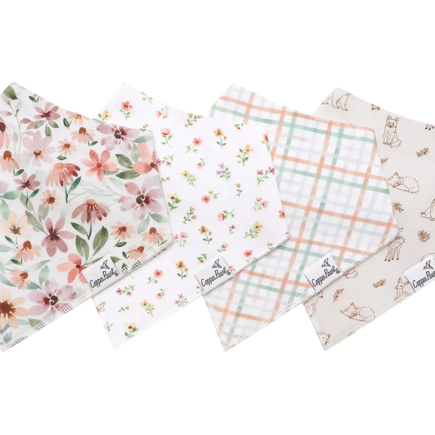 Copper Pearl Baby Bandana Bibs