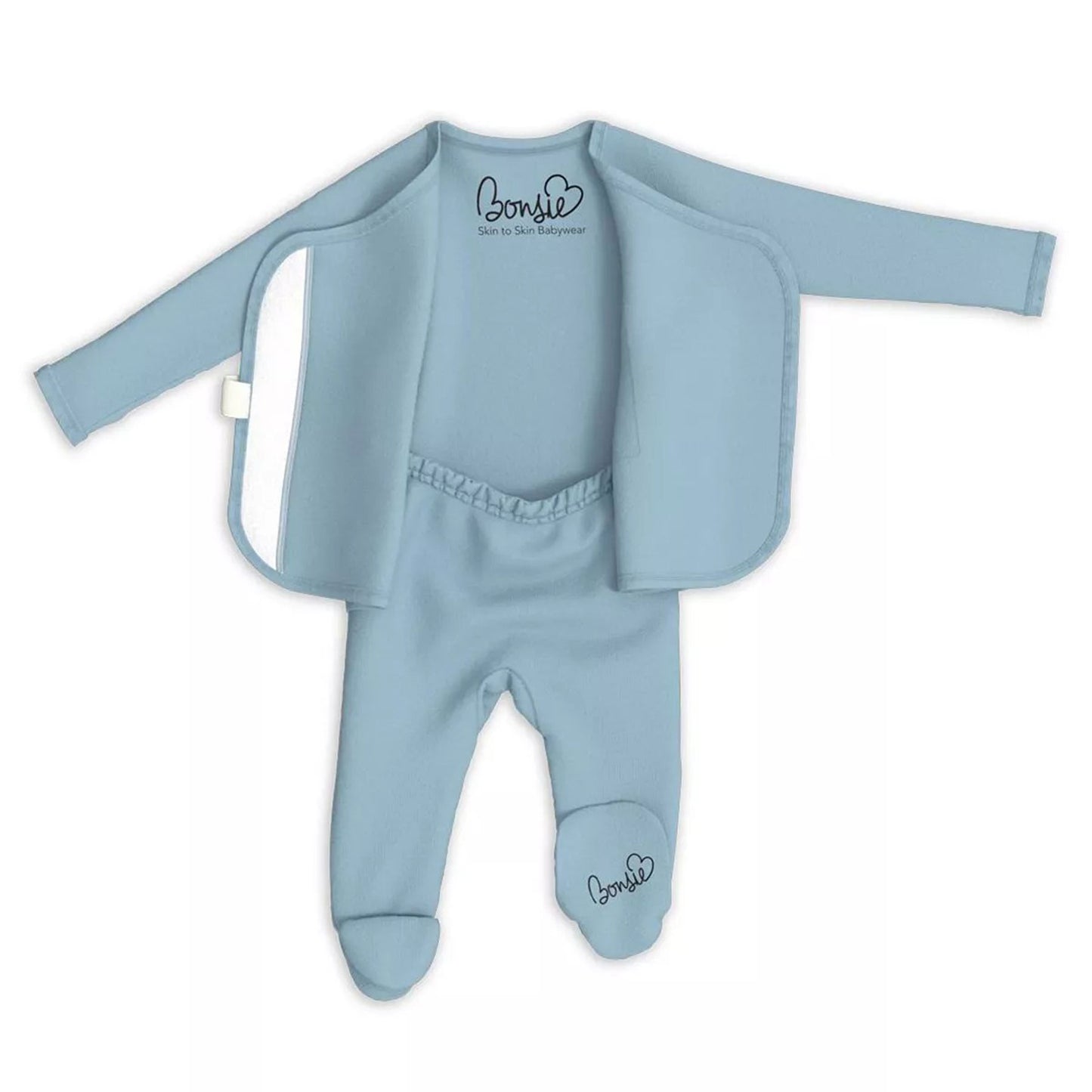 Bonise Skin to Skin Babywear Footie - Ripple