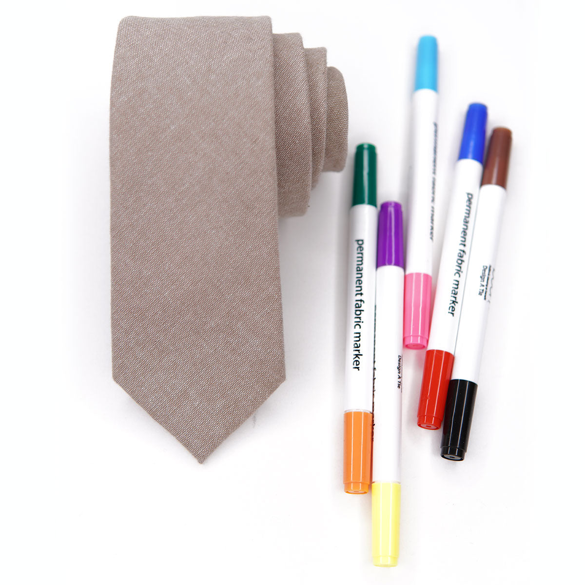 Boon Ties Men's Tie - Design A Tie - Blank Tie and Marker Set 