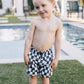 Mebie Baby Swim Shorts - Wavy Checkered