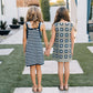 Mebie Baby Navy Stripe Knit Tank Dress