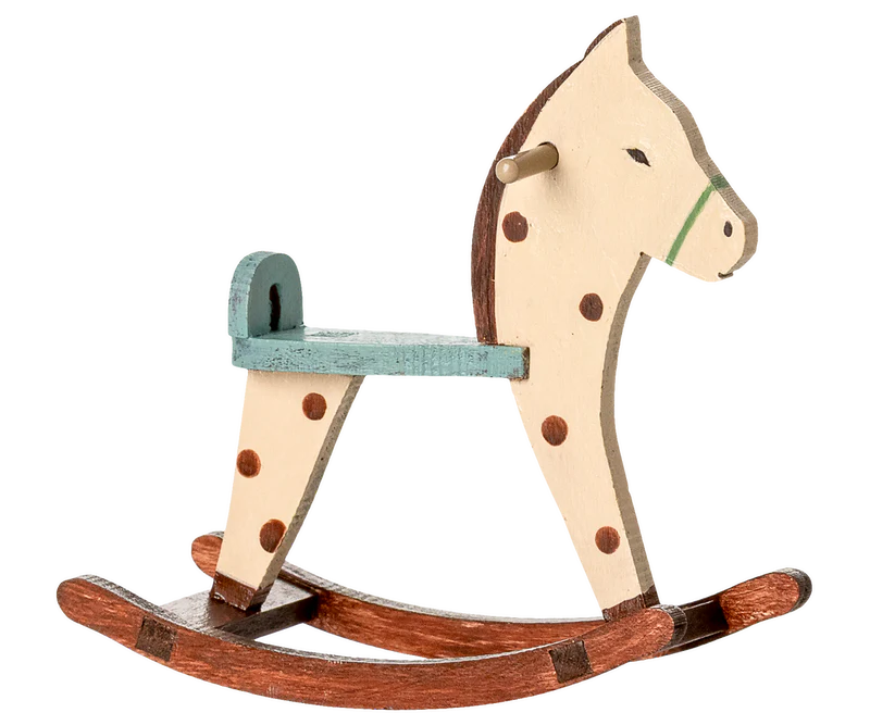 Maileg Mouse Rocking Horse - Spotted