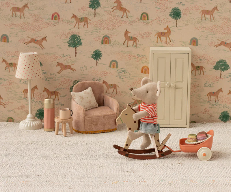 Maileg Mouse Rocking Horse - Spotted