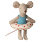 Maileg Little Sister Beach Mouse With Float - Red Dots