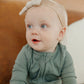 Copper Pearl Rib Knit Zip-up Footie - Moss