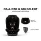 Cybex Callisto G 360 SELECT Rotating All-in-One Convertible Car Seat