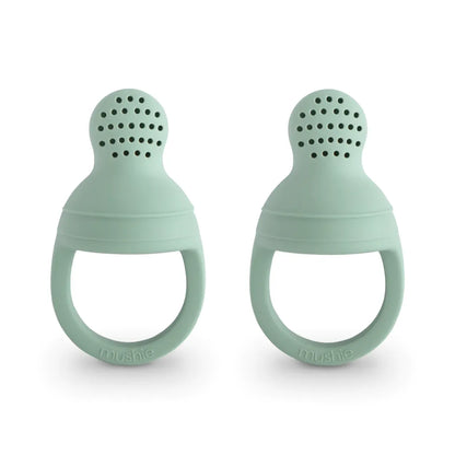 Mushie Silicone Fresh Food Feeder 2-Pack  - Cambridge Blue
