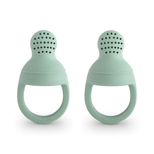 Mushie Silicone Fresh Food Feeder 2-Pack  - Cambridge Blue