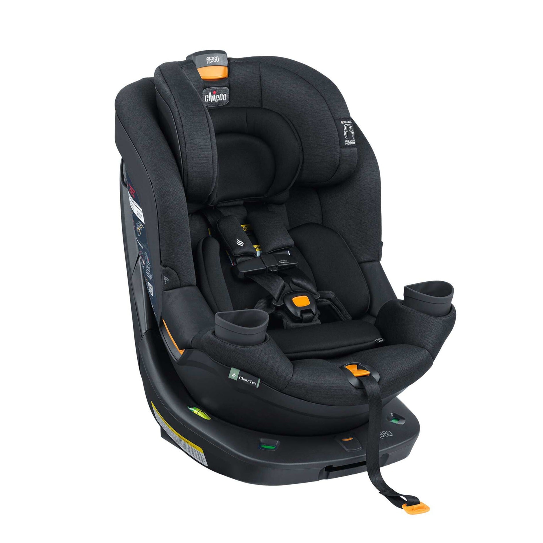 Chicco Fit360 ClearTex Rotating Convertible Car Seat - Black